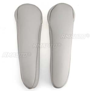 2 Fundas de Cuero Sintético para Reposabrazos de Asiento Delantero para Toyota Sienna 2011 2012 2013 2014 2015 2016 2017 2018 Negro Gris - Product Image 4