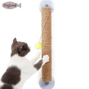 Cat Scratching Post Tree Furniture Tower Sucker Cat Toy Scratch Post Scratcher for Window or Wall