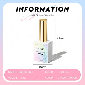 JTING - Esmalte de Gel de Unicornio de Último Diseño en 5 Colores, Esmalte de Gel Brillante para Arte de Uñas, Esmalte de Gel con Purpurina, OEM/ODM, Marca Privada Personalizada - Product Image 2