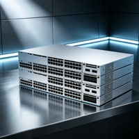 Switch Géré 24 Ports Gigabit SFP Fibre Optique Couche 3 avec Prise en Charge VLAN, SNMP, QoS, Alimentation Double Redondante, Montage en Rack 1U, Capacité 672 Gbit/s