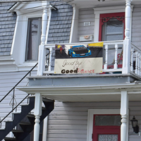 Drapeau de rappeur Juice Goodbye & Good Riddance, tapisserie commémorative 3x5 pieds, décoration pour voiture, chambre, salon, garage, pour fans de musique et collectionneurs