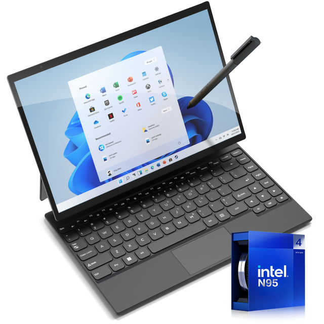 Customized 14-inch Intel N95 32Gb 2tb Optional, with Floating Magnetic Keyboard, for Students and Business Dual-use Computer