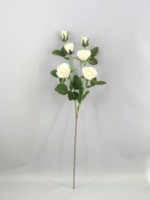 Branches de roses artificielles en PE, haute simulation, fleurs hydratantes pour la décoration de la maison, des fêtes, des mariages et du Nouvel An
