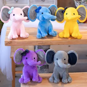 25CM Baby Elephant Stuffed Animals Sleeping Doll Kids Gifts Cute Elephant Plush Toys