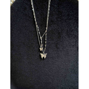 Vendita calda moda di tendenza collane geometriche per le ragazze bambini stella chiave fiore di cristallo stile gotico con catena di perle all'ingrosso - Product Image 1