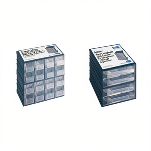 TTAKE Drawer <b>Cabinet</b> <b>Tool</b> Containers With Clear Drawers For <b>Storage</b> Organization - Product Image 1