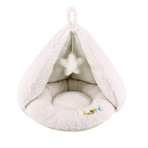 Cama de Camping para Gatos de Interior Estilo Dibujos Animados 2026, Cueva de Peluche para Perros con Juguete Divertido, Material de Tela de Piel Sintética, Embalaje en Cartón - Product Image 3