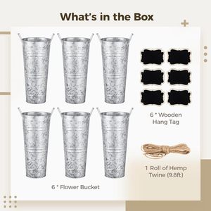 Stylish and Sustainable Metal Flower <b>Vase</b> <b>Set</b> of 7 Table <b>Vase</b> for Home and Party Tabletop Decoration - Product Image 3