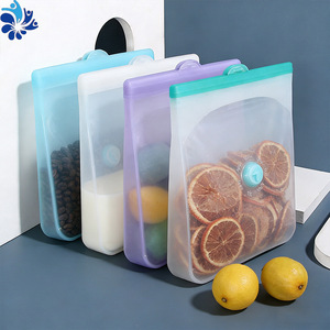 Silicone Food Storage Bags Small Medium Large <b>Set</b> <b>Microwave</b> Safe For Grains Vegetables Fruits Kitchen Use - Product Image 4
