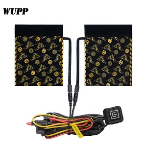 Almohadilla Térmica Eléctrica DC12V Wupp para Motocicleta, Funda con Agarre Eléctrico y Velcro, 5+1 Canales Ajustables, Impermeable - Product Image 1
