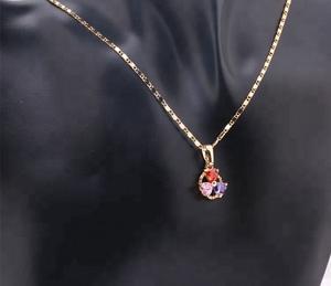 ชุดเครื่องประดับโคลเวอร์ทองคำหนึ่งกรัม ชุบทอง 18K สร้อยคอและต่างหูรูปดอกไม้สี่แฉกนำโชค สไตล์ดูไบสุดฮิต งานประดิษฐ์ - Product Image 4