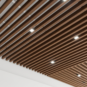 Panneau mural extérieur en alliage d'aluminium de conception linéaire avec revêtement en poudre pour la décoration de bâtiments modernes - Product Image 1