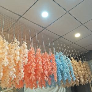 O-X485 Flores Artificiales Colgantes de Tallo Largo para Decoración de Bodas, Alta Simulación, Color Blanco - Product Image 4