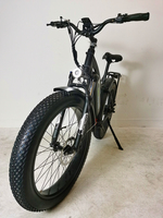 Vélo électrique tout-terrain 26*4.0 à pneus larges, moteur brushless 500W, batterie lithium 48V 10.4Ah, 7 vitesses, fourche amortie, cadre en aluminium