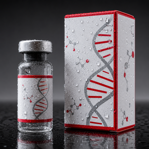 Custom <b>Printed</b> Peptide Vial <b>Paper</b> Box With DNA Design Rigid Packaging Carton For Laboratory Vials - Product Image 5