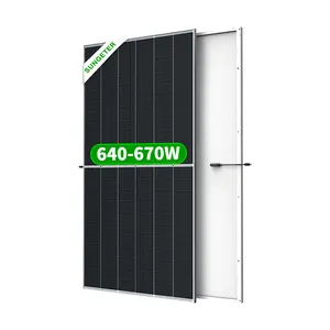 태양열 모듈 통합 에너지 저장 광전지 시스템 모듈 640W-670W 단결정 실리콘 광전지 패널