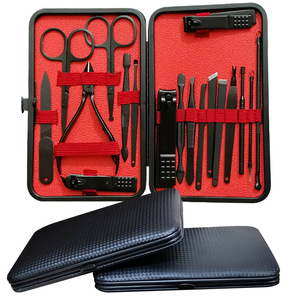 Wellflyer 12 pièces impression <span class=keywords><strong>de</strong></span> fleurs filles rose <span class=keywords><strong>manucure</strong></span> pédicure ensemble 16 pièces <span class=keywords><strong>complet</strong></span> ongles salon outils - Product Image 1