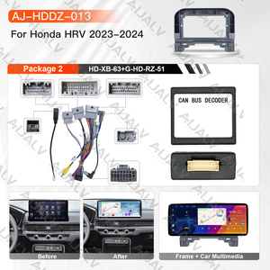 Kit de Ensamblaje Completo de Fábrica Aijia para <span class=keywords><strong>Honda</strong></span> HR-V 2023-2024, Pantalla Inteligente Android de 12.3 Pulgadas, Marco Compatible con Arnés de Cableado Completo - Product Image 2