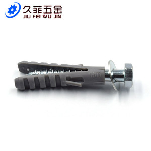 Perno de Expansión Jiu Fei Wu Jin M10x80 con Cabeza Hexagonal y Arandela, Estándar DIN571, Acero al Carbono Grado 4.8 Clase 8.8 - Product Image 1