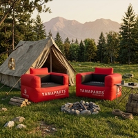 Canapé gonflable avec logo personnalisé, pompe intégrée, chaise gonflable, canapés gonflables pour le sport, les activités de plein air, les festivals, les voyages en camping