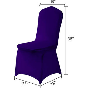 Housse de chaise en gros, blanc, or, noir, housse de chaise extensible, mariage, fête, banquet, événements, housses de chaise en spandex - Product Image 2