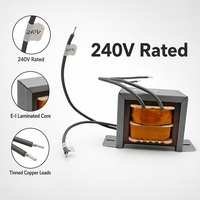 Transformateur de puissance EI 100% cuivre, imprégné sous vide, sortie de tension personnalisée, transformateur basse fréquence pour alimentation d'amplificateur