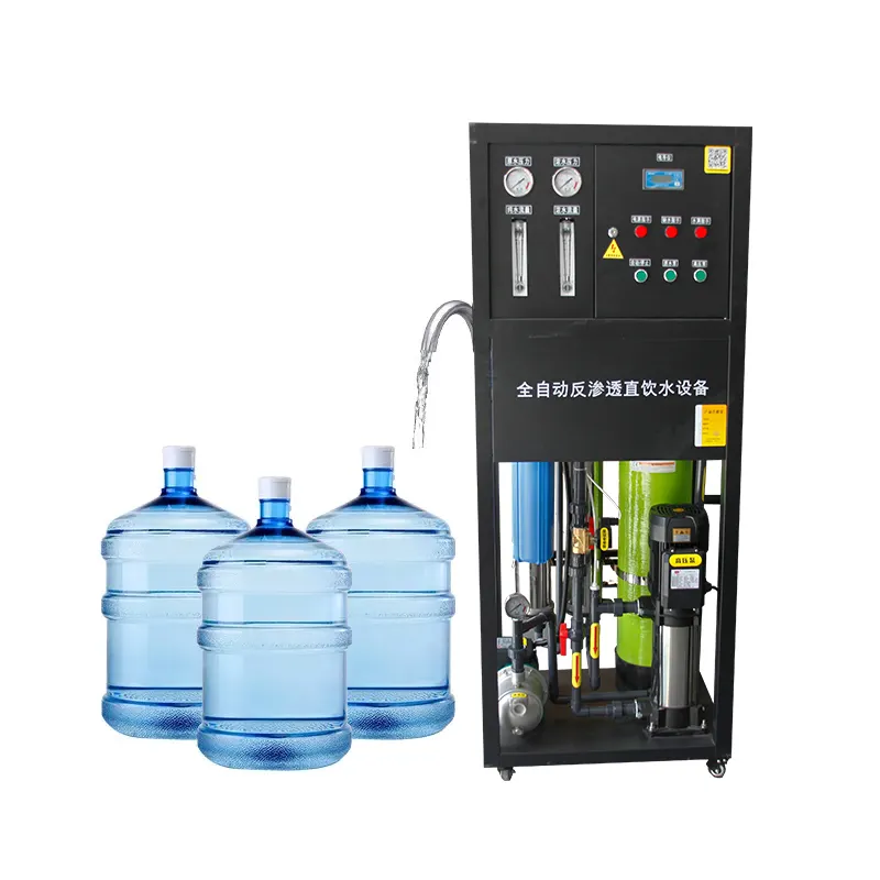 500 LPH RO Purification Water Plant Machine Seawater Filtering RO Machine For Water Treatment