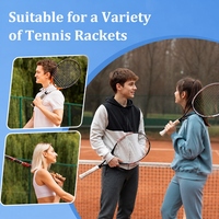 Nastro avvolgente per impugnatura racchetta in morbida PU, antiurto, antiscivolo, traspirante, con logo personalizzato, facile da installare per pickleball e badminton.