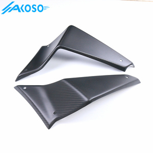 Akoso 100% đầy đủ sợi carbon winglets xe máy bên spoilers cố định winglet fairing cho <span class=keywords><strong>Yamaha</strong></span> MT09 fz09 2021- 2024 - Product Image 5