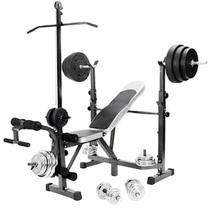 Banco de Pesas Multifuncional para Gimnasio en Casa con Múltiples Estaciones, en Oferta - Product Image 1