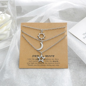 Collares de Pareja con Colgante de <span class=keywords><strong>Sol</strong></span> y Luna de Acero Inoxidable, <span class=keywords><strong>Te</strong></span> <span class=keywords><strong>Amo</strong></span> Hasta la Luna y Regreso, Eres <span class=keywords><strong>Mi</strong></span> <span class=keywords><strong>Sol</strong></span> - Product Image 5
