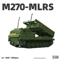 Système de lancement multiple de fusées M270, jouet de construction en ABS, ensemble de blocs de construction DIY, modèle éducatif pour garçons, collectionneurs de loisirs