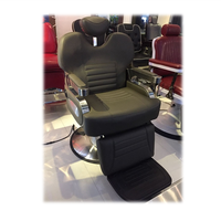 Chaise de barbier moderne à hauteur réglable hydrauliquement et rotation à 360 degrés pour salon de coiffure et atelier