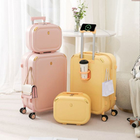 Surface vierge adaptée à la conception personnalisée des bagages ensemble de valise léopard 4 pièces valise à bagages en fibre de carbone