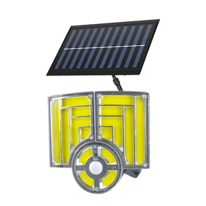 Lampe solaire extérieure 112 LED super lumineuse, 3 modes, projecteur avec télécommande, étanche IP65, capteur de mouvement pour jardin et cour - Product Image 4