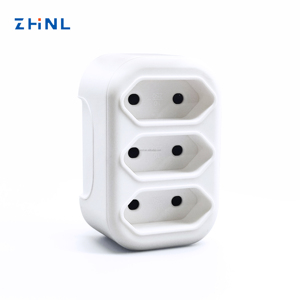 3 ổ cắm chuyển đổi bảo vệ an toàn 10A 250V EU 2 Pin EU Đức cắm điện Châu Âu mở rộng bộ chuyển đổi ổ cắm - Product Image 1