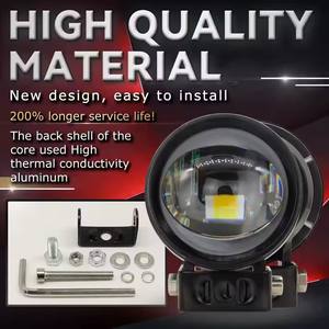 Phare de moto LED haute puissance 6000K 1SMD H4 30W 3000LM avec ajustement universel - Product Image 5