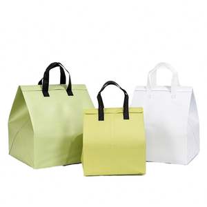 Muestra Gratuita de Bolsa Térmica Aislada, Bolsa de Almuerzo Suave No Tejida, Bolsas Refrigerantes Personalizadas, Bolsa de Entrega de Alimentos Biodegradable - Product Image 4