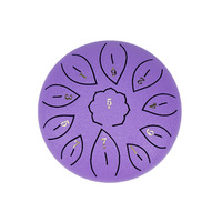 Pocket Steel Tongue Drum Kit 6 Inch 11 Notes Titanium Alloy Percussion Musical Instrument Mallet Single Layer Music