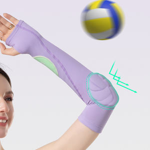 Manchons <span class=keywords><strong>de</strong></span> bras pour le volley-ball, 2 pièces, manchons rembourrés, protège-bras avec coussinets <span class=keywords><strong>de</strong></span> protection et trou pour le pouce, pour adolescents et adultes, usage récréatif - Product Image 3