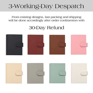 Cadeau de papeterie Ins FB TK Etsy Best Seller Luxe A7 <span class=keywords><strong>Litchi</strong></span> Enveloppe en cuir comme classeur de cartes et portefeuille de reliure de budget en espèces - Product Image 4