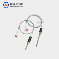 Sonde de température Pt100 en platine, résistance thermique, étanche, acier inoxydable, électrique, domestique, K/E