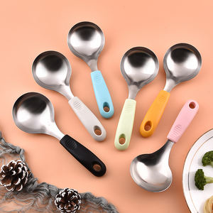 Cucharón para <span class=keywords><strong>Sopa</strong></span> al por Mayor con Mango de Silicona Colorido, Cuchara de Cocina Resistente al Calor para el Hogar y Restaurantes - Product Image 2