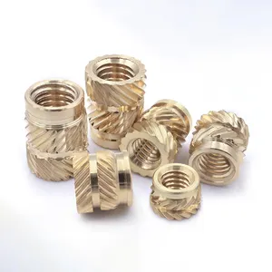 Wholesale Precision Machining Brass Hot Melt Nut M3~M64 Din Standard Brass Knurled Nuts