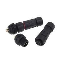 5A connecteur de câble d'alimentation ca M12 fil à panneau type assemblage étanche connecteur de fil led mâle femelle prise de borne à souder