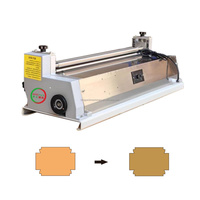 Machine à coller manuelle pour colle froide et colle thermofusible pour le collage de boîtes rigides et de couvertures rigides