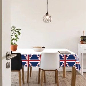 Union Jack Disposable <b>Tablecloth</b> 130x220cm Printed <b>Plastic</b> Sheet Party Decor Outdoor Picnic Use - Product Image 3