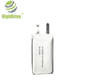 High drive CP2012120 3V 400mAh Batterie Dünnschicht batterien CP2012120 LiMnO2 Batterie
