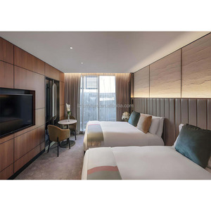 Ensemble de mobilier de chambre d'hôtel de luxe 5 étoiles sur mesure, projet clé en main FF&E, menuiserie de qualité professionnelle, solution pour l'Arabie Saoudite - Product Image 4