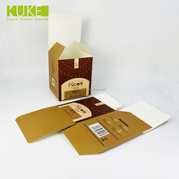 Boîte de papier de carte blanche de conception personnalisée, boîte d'emballage de café de goutte à goutte de nourriture, finition mate